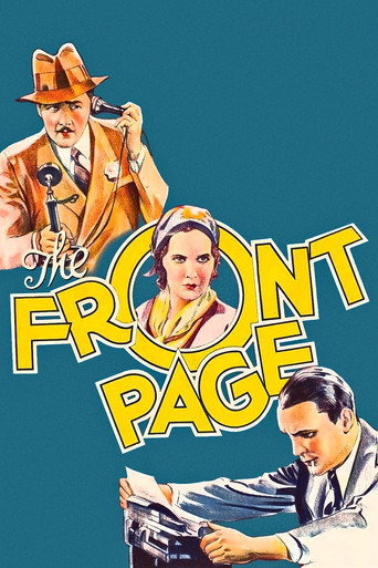 The Front Page movie poster