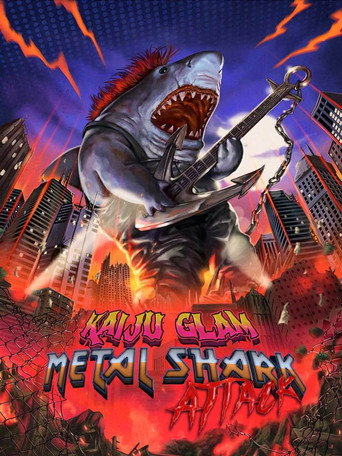 Kaiju Glam Metal Shark Attack movie poster