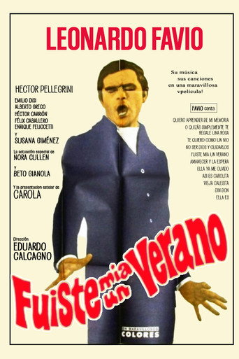 Fuiste mía un verano movie poster