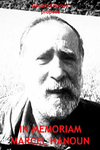 In Memoriam Marcel Hanoun movie poster
