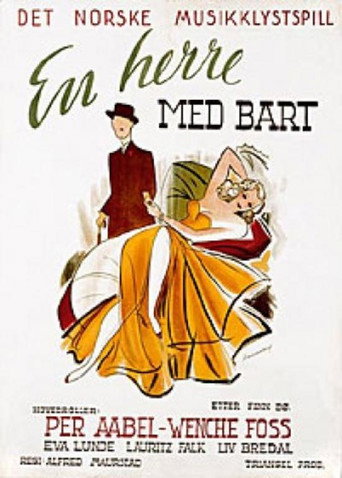 En herre med bart movie poster