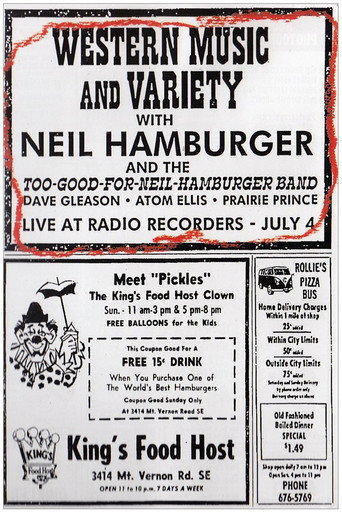 Neil Hamburger: Western Music and Variety movie poster