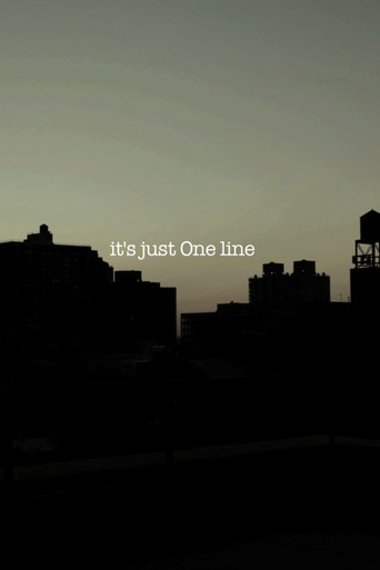 it's just One line movie poster