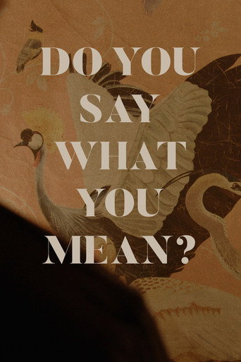 Do You Say What You Mean? movie poster