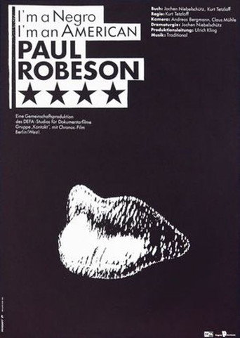 I’m a Negro, I’m an American – Paul Robeson movie poster