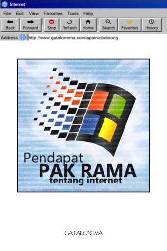 Pendapat Pak Rama tentang internet movie poster