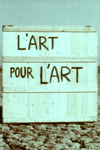L'art pour l'art movie poster