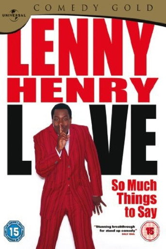 Lenny Henry Live - So Much Things To Say movie poster