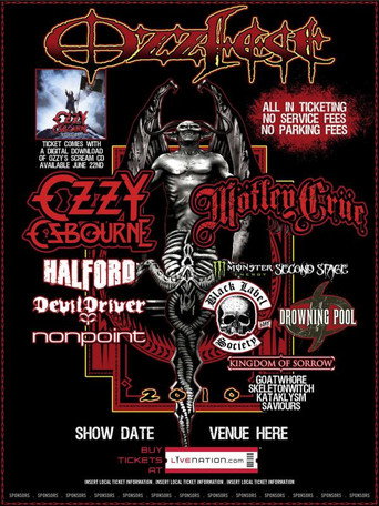 Ozzy Osbourne: Ozzfest UK 2010 movie poster