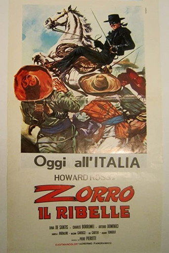 Zorro il ribelle movie poster