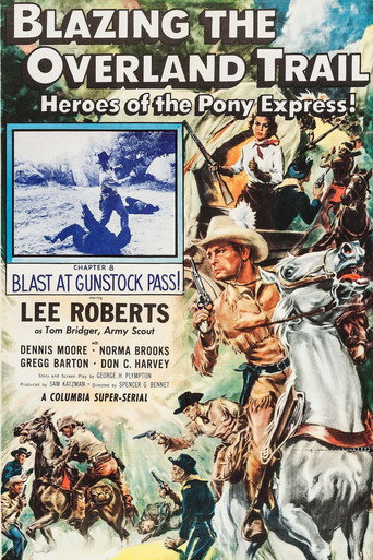 Blazing the Overland Trail movie poster