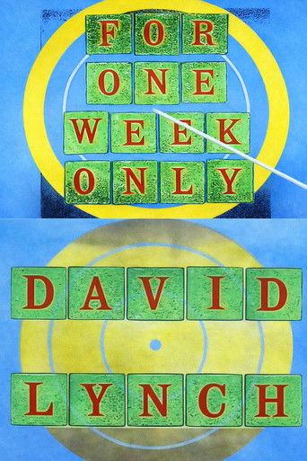 Jonathan Ross Presents for One Week Only: David Lynch movie poster