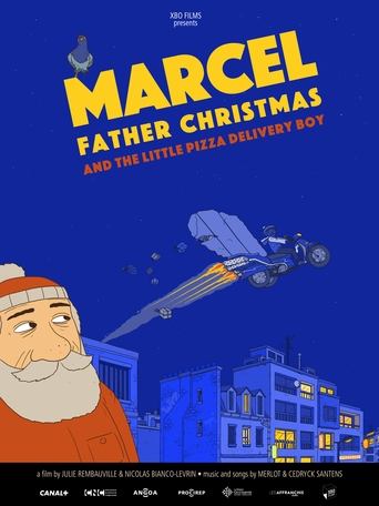 Marcel, Father Christmas (and the little pizza delivery boy) movie poster