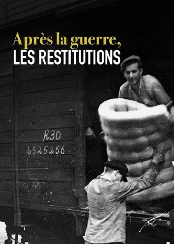Après la guerre, les restitutions movie poster