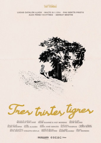 Three sad tigers movie poster