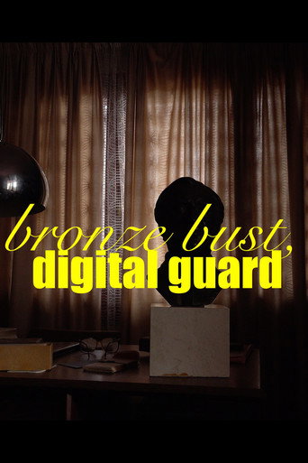 Bronze bust, digital guard movie poster