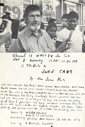 A Tribute to John Cage movie poster