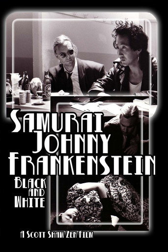 Samurai Johnny Frankenstein Black and White movie poster