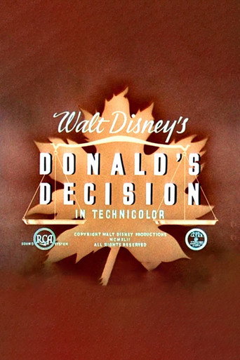 Donald's Decision movie poster