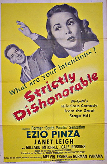 Strictly Dishonorable movie poster