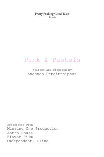 Pink and Pastels movie poster