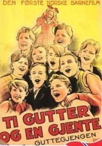 Ti gutter og en gjente movie poster