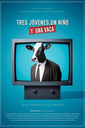 Tres jóvenes, un niño y una vaca movie poster