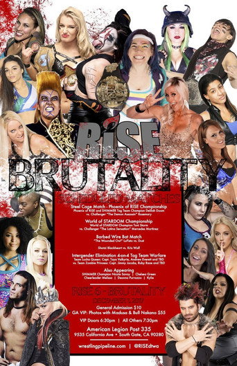 RISE Wrestling. RISE 6 Brutality movie poster
