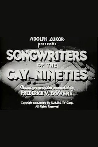 Songwriters of the Gay Nineties movie poster