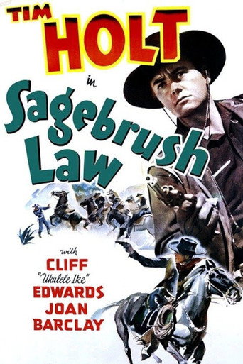Sagebrush Law movie poster