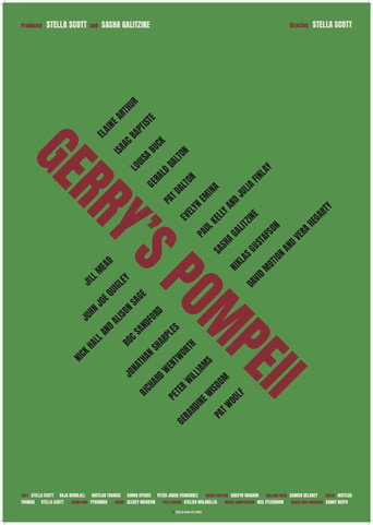 Gerry's Pompeii movie poster