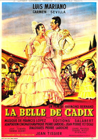 La belle de Cadix movie poster