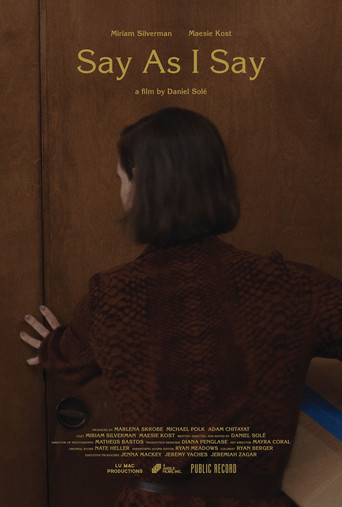Say as I Say movie poster