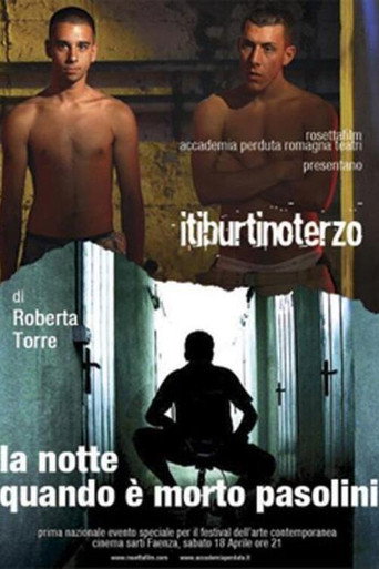 La notte quando è morto Pasolini movie poster