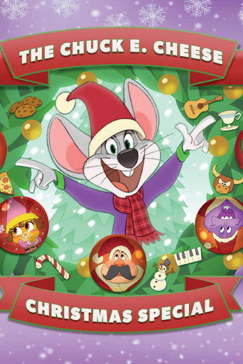 A Chuck E. Cheese Christmas movie poster