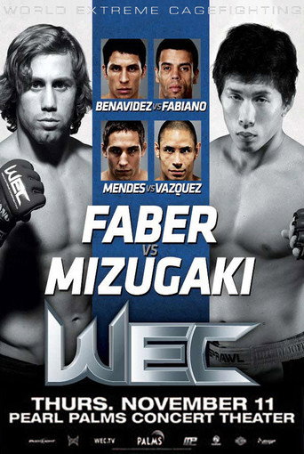 WEC 52: Faber vs. Mizugaki movie poster