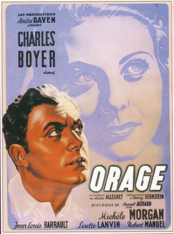 Orage movie poster
