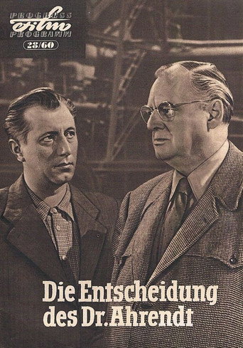Die Entscheidung des Dr. Ahrendt movie poster