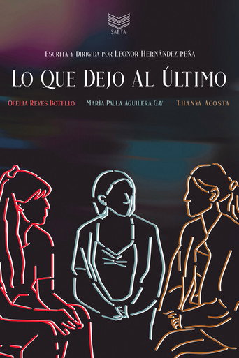 Lo que dejo al último movie poster