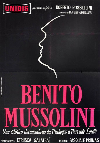 Benito Mussolini movie poster