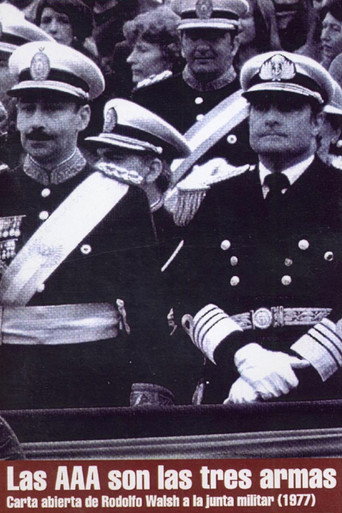 Las AAA son las tres armas: Carta abierta de Rodolfo Walsh a la junta militar movie poster