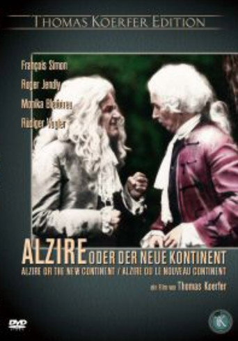 Alzire or the New Continent movie poster