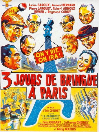 Trois Jours de bringue à Paris movie poster