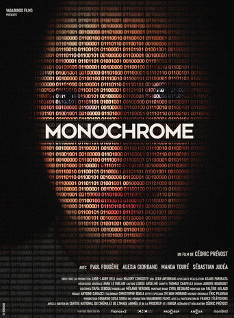 Monochrome movie poster