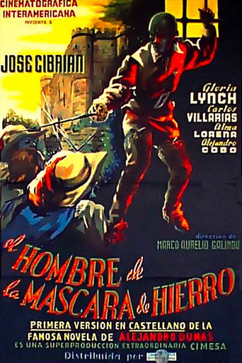 El hombre de la máscara de hierro movie poster