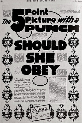 Should She Obey? movie poster