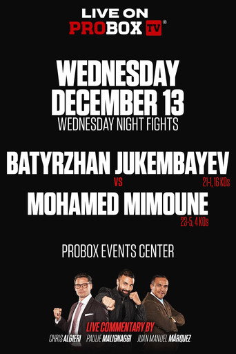 Batyrzhan Jukembayev vs. Mohamed Mimoune movie poster