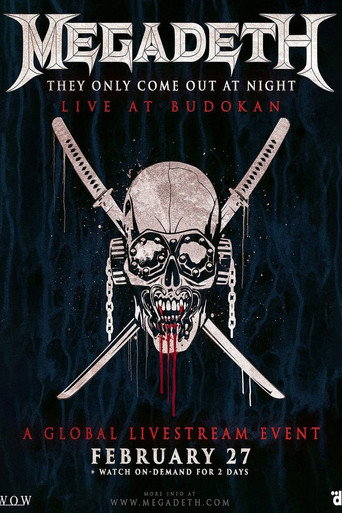 Megadeth - They Only Come Out At Night: Live At Budokan 2023 movie poster