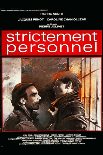 Strictement personnel movie poster