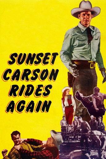 Sunset Carson Rides Again movie poster